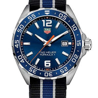 Tag Heuer Formula 1 Quartz Blue Dial Two Tone NATO Strap Watch for Men - WAZ1010.FC8197