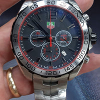 Tag Heuer Formula 1 Special Edition Chronograph Grey Dial Silver Steel Strap Watch for Men - CAZ1012.BA0883