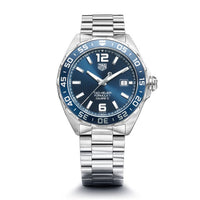 Tag Heuer Formula 1 Bucherer Blue Edition Blue Dial Silver Steel Strap Watch for Men - WAZ2015.BA0842