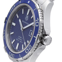 Tag Heuer Aquaracer Calibre 5 Automatic Blue Dial Silver Steel Strap Watch for Men - WAK2111.BA0830