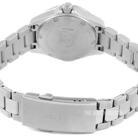 Tag Heuer Aquaracer Diamonds Mother of Pearl White Dial Silver Steel Strap Watch for Women - WBD1415.BA0741