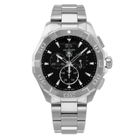 Tag Heuer Aquaracer Chronograph Black Dial Silver Steel Strap Watch for Men - CAY1110.BA0927