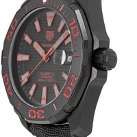 Tag Heuer Aquaracer Caliber 5 Black Dial Black Nylon Strap Watch for Men - WAY208A.FC6381