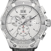 Tag Heuer Aquaracer Chronograph White Dial Black Rubber Strap Watch for Men - CAY1111.FT6041