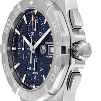 Tag Heuer Aquaracer Caliber 16 Automatic Chronograph Blue Dial Silver Steel Strap Watch for Men - CAY2112.BA0927