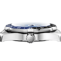 Tag Heuer Aquaracer GMT Calibre 6 Automatic Blue Dial Silver Steel Strap Watch for Men - WAY201T.BA0927