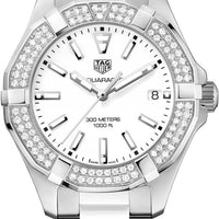 Tag Heuer Aquaracer Diamonds White Dial Two Tone Steel Strap Watch for Women - WAY131F.BA0914