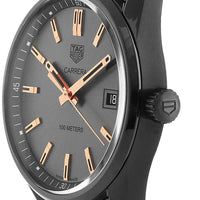 Tag Heuer Carrera Special Edition Black Dial Black Steel Strap Watch for Women - WAR1113.BA0602