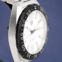 Tag Heuer Formula 1 White Dial Silver Steel Strap Watch for Men - WAZ1111.BA0875