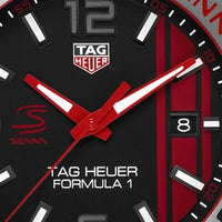 Tag Heuer Formula 1 Senna Special Edition Black Dial Two Tone Rubber Strap Watch for Men - WAZ1014.FT8027