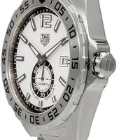 Tag Heuer Formula 1  Calibre 6 Automatic White Dial Silver Steel Strap Watch for Men - WAZ2013.BA0842