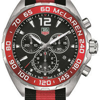 Tag Heuer Formula 1 McLaren Limited Edition Chronograph Black Dial Two Tone NATO Strap Watch for Men - CAZ1112.FC8188