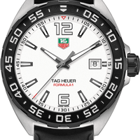 Tag Heuer Formula 1 Quartz White Dial Black Rubber Strap Watch for Men -  WAZ1111.FT8023