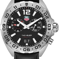 Tag Heuer Formula 1 Alarm Quartz Black Dial Black Rubber Strap Watch for Men -  WAZ111A.FT8023