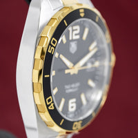 Tag Heuer Formula 1 Quartz Black Dial Two Tone Steel Strap Watch for Men - WAZ1121.BB0879