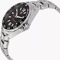 Tag Heuer Formula 1 Senna Limited Edition Black Dial Silver Steel Strap Watch for Men - WAZ1012.BA0883