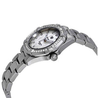 Tag Heuer Aquaracer Diamonds Mother of Pearl White Dial Silver Steel Strap Watch for Women - WBD131C.BA0748