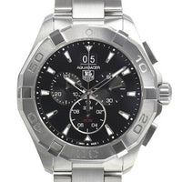 Tag Heuer Aquaracer Chronograph Black Dial Silver Steel Strap Watch for Men - CAY1110.BA0927