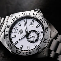 Tag Heuer Formula 1  Calibre 6 Automatic White Dial Silver Steel Strap Watch for Men - WAZ2013.BA0842