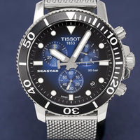 Tissot Seastar 1000 Chronograph Men's Graded Blue Watch T1204171104102