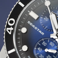 Tissot Seastar 1000 Chronograph Men's Graded Blue Watch T1204171104102