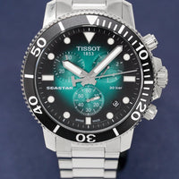 Tissot Chronograph Watch SEASTAR 1000 Green T1204171109101