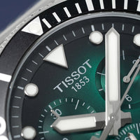 Tissot Chronograph Watch SEASTAR 1000 Green Mesh T1204171109100