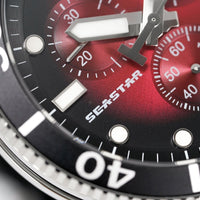 Tissot Chronograph Watch SEASTAR 1000 Red Rubber T1204171742100