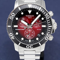 Tissot Chronograph Watch SEASTAR 1000 Red T1204171142100