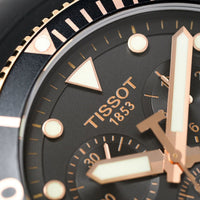 Tissot Chronograph Watch SEASTAR 1000 Rose Gold T1204173705100