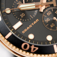 Tissot Chronograph Watch SEASTAR 1000 Rose Gold T1204173705100