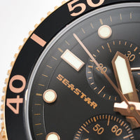 Tissot Chronograph Watch SEASTAR 1000 Rose Gold T1204173705100