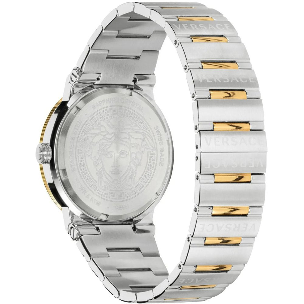 Versace VEVH00720 Greca Logo Two-Tone Green Ladies Watch
