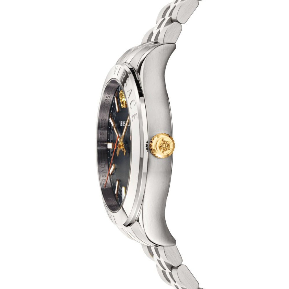 Versace VEVK00420 Hellenyium Black Dial Men's Watch
