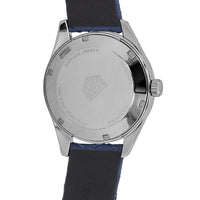 Tag Heuer Carrera Quartz Blue Dial Blue Calfskin Leather Strap Watch for Women - WAR1112.FC6391