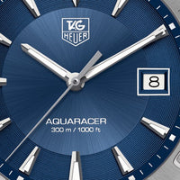Tag Heuer Aquaracer Quartz Blue Dial Silver Steel Strap Watch for Men - WAY1112.BA0928