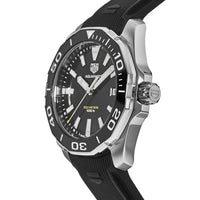 Tag Heuer Aquaracer Black Dial Black Rubber Strap Watch for Men - WAY111A.FT6151