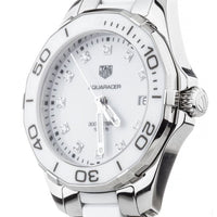 Tag Heuer Aquaracer Diamonds White Dial Two Tone Steel Strap Watch for Women - WAY131D.BA0914