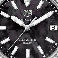 Tag Heuer Aquaracer Diamonds Mother of Pearl Black Dial Black Nylon Strap Watch for Women - WAY131P.FT6092