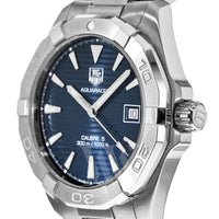 Tag Heuer Aquaracer Automatic Blue Dial Silver Steel Strap Watch for Men - WAY2112.BA0928