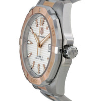 Tag Heuer Aquaracer Calibre 5 Automatic White Dial Two Tone Steel Strap Watch for Men - WAY2150.BD0911