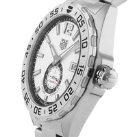 Tag Heuer Formula 1  Calibre 6 Automatic White Dial Silver Steel Strap Watch for Men - WAZ2013.BA0842