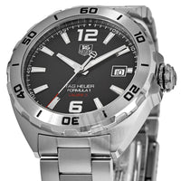 Tag Heuer Formula 1 Automatic Black Dial Silver Steel Strap Watch for Men - WAZ2113.BA0875