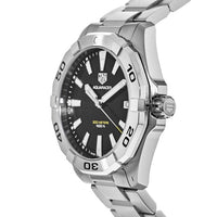 Tag Heuer Aquaracer Black Dial Silver Steel Strap Watch for Men - WBD1110.BA0928