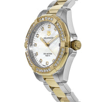 Tag Heuer Aquaracer Diamonds Mother of Pearl Dial Two Tone Steel Strap Watch for Women - WBD1323.BB0320
