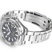 Tag Heuer Aquaracer Calibre 5 Grey Dial Silver Steel Strap Watch for Men - WBD2113.BA0928