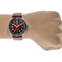 Tag Heuer Autavia Calibre 5 Chinese New Year Maroon Dial Maroon Leather Strap Watch for Men - WBE5193.FC8300