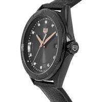 Tag Heuer Formula 1 Quartz Diamonds Black Dial Black Leather Strap Watch for Women - WBJ1317.FC8230