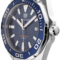Tag Heuer Aquaracer Blue Dial Silver Steel Strap Watch for Men - WAY101C.BA0746