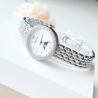 Emporio Armani Rosa Quartz Mother of Pearl Dial Silver Steel Strap Watch For Women - AR11461